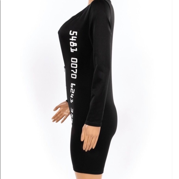 SALE 🔥🎉 Black Numeral Jumpsuit - Picture 4 of 5